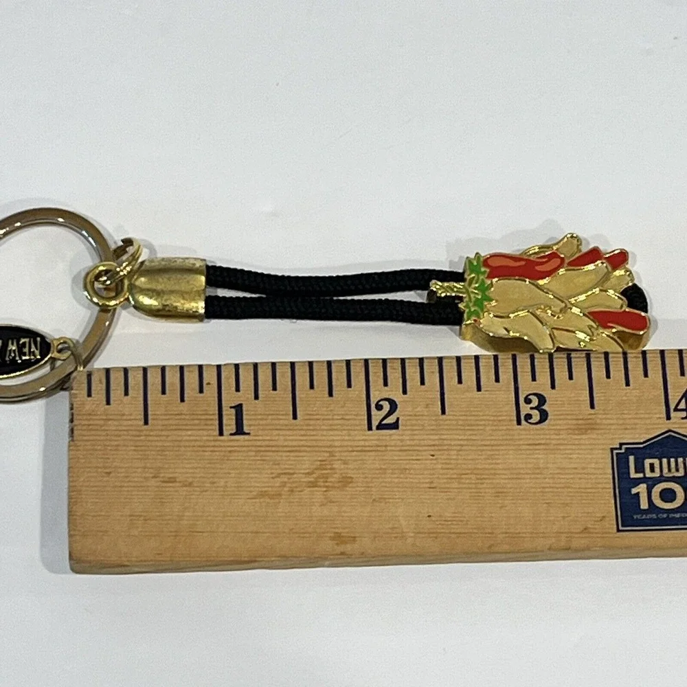 Red & Gold Chili‎ Peppers New Mexico Metal Keychain Key Fob 4
